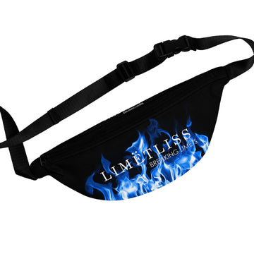 Blue Fire Flame Logo Fanny Pack